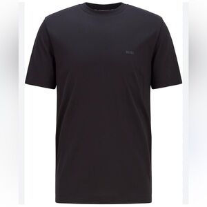 Hugo Boss Men’s Logo Cotton Crewneck T shirt in black. Size Medium.